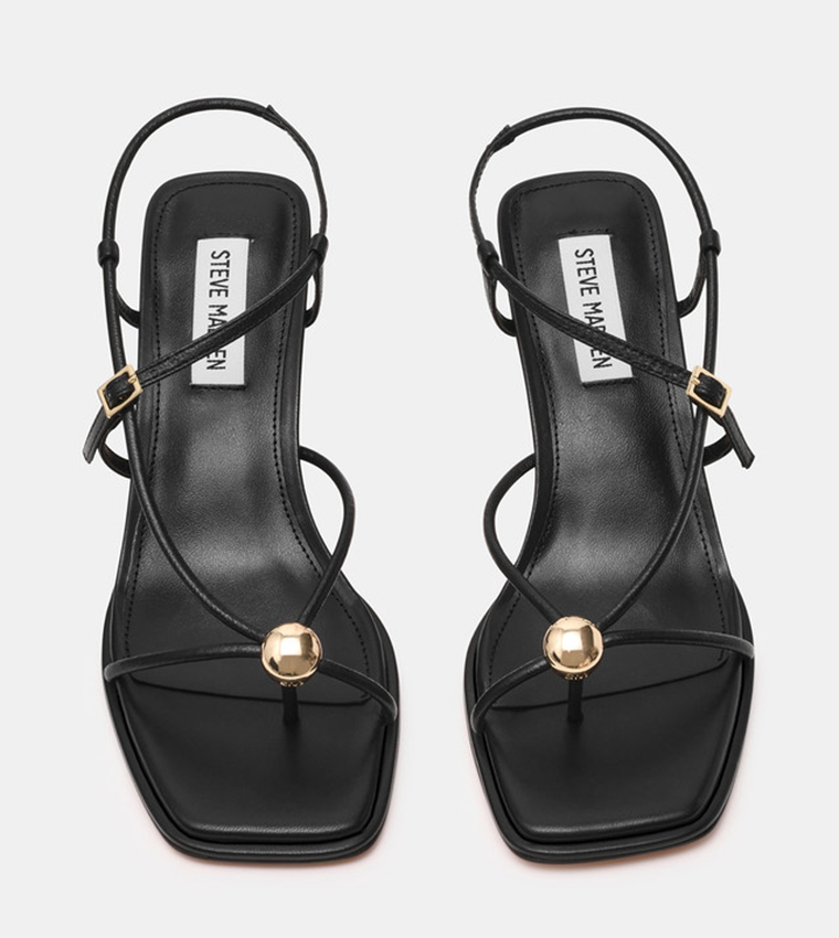 JACKPOTS Square Toe Slingback Heeled Sandals