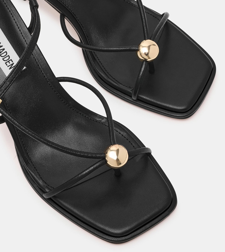 JACKPOTS Square Toe Slingback Heeled Sandals