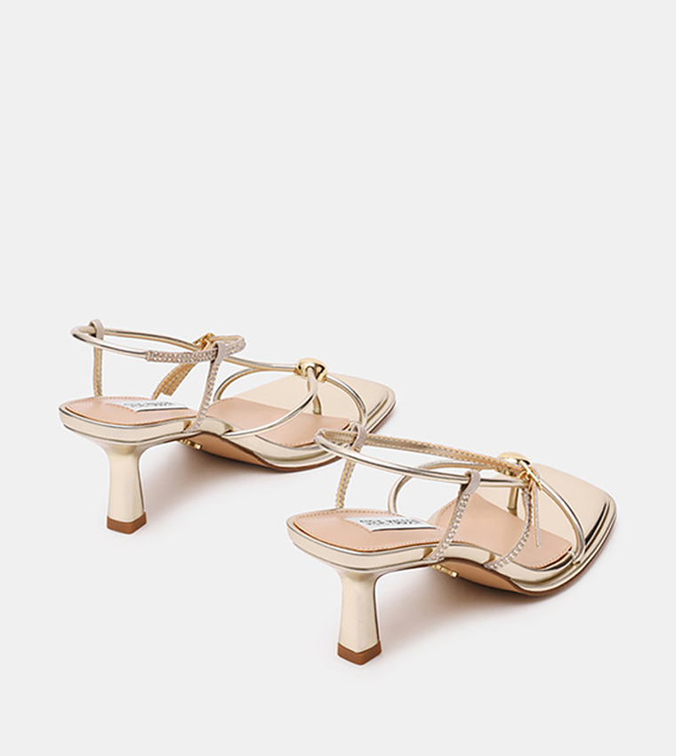 JACKPOTS-R Square Toe Slingback Heeled Sandals