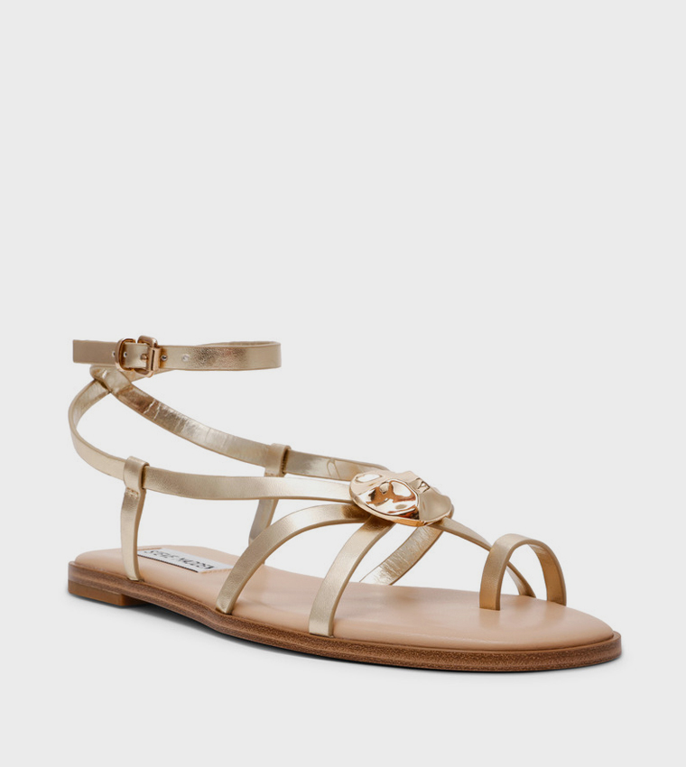 Steve Madden  Flat Sandals - Gold Flat Sandals