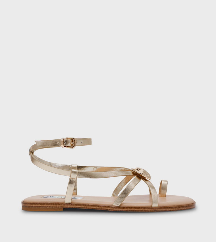 Steve Madden  Flat Sandals - Gold Flat Sandals