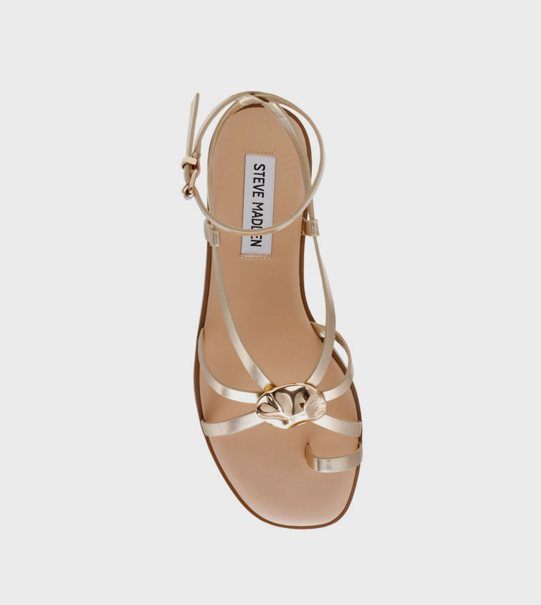 Steve Madden  Flat Sandals - Gold Flat Sandals