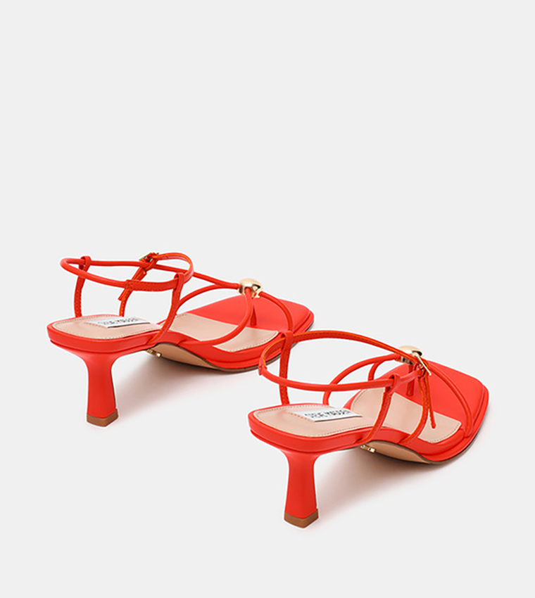 JACKPOTS Square Toe Slingback Heeled Sandals