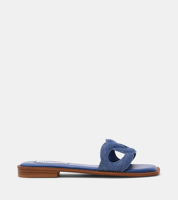 ستيف مادن  الصنادل المسطحة - أزرق Flat Sandals