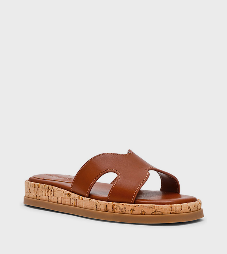 BENCHMARK H-Strap Platform Sandals