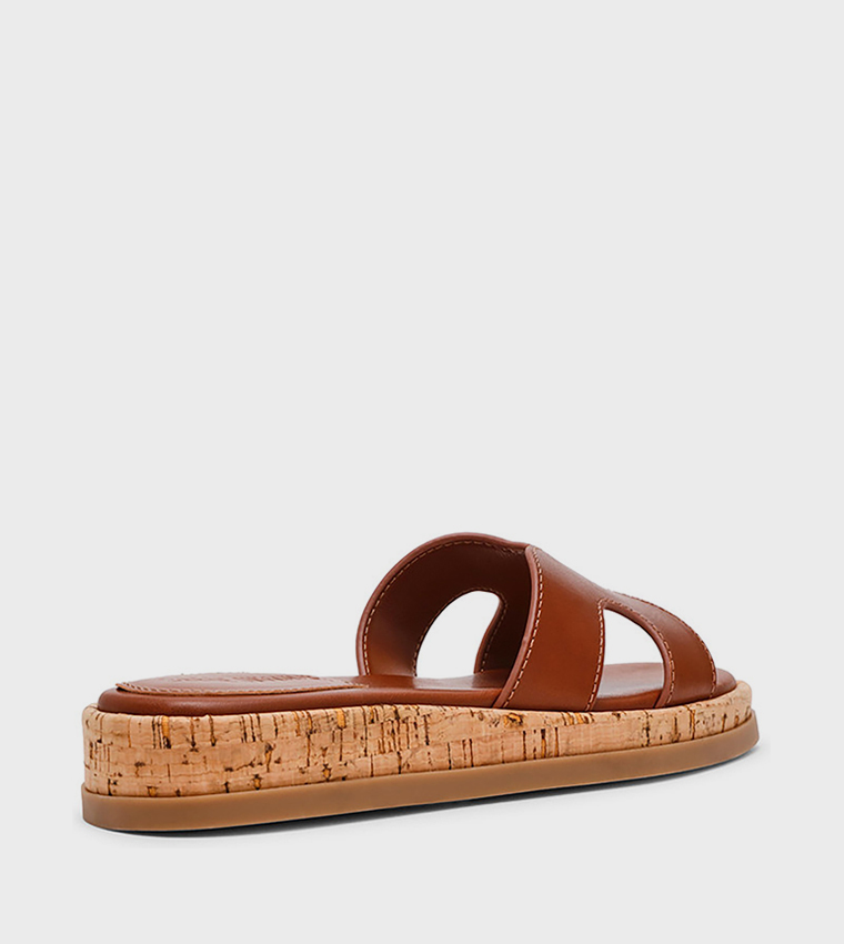 BENCHMARK H-Strap Platform Sandals