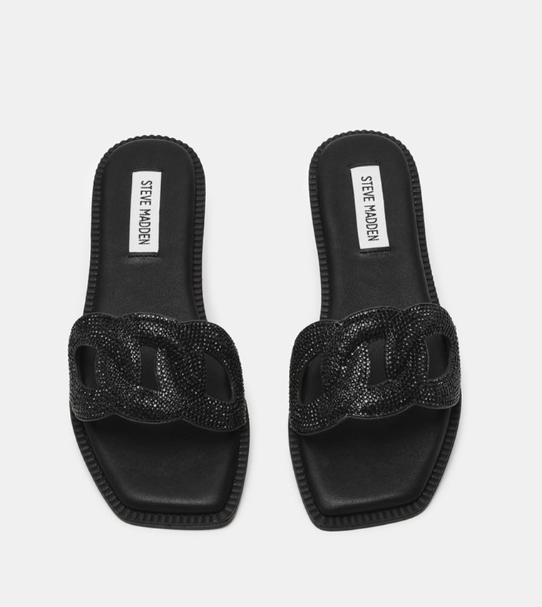 STASH-R Embellished Flat Sandals