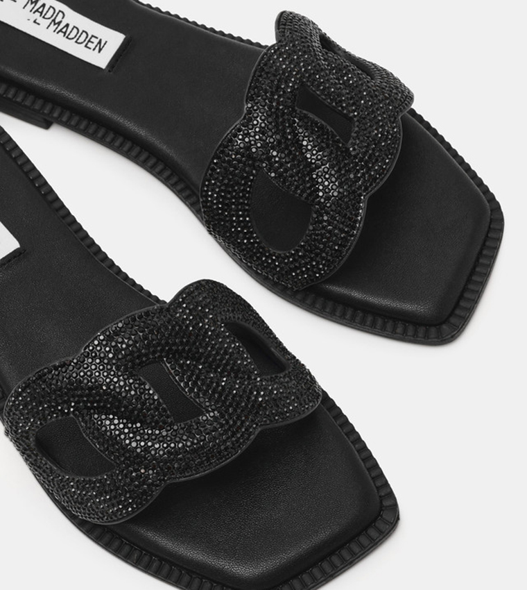 STASH-R Embellished Flat Sandals