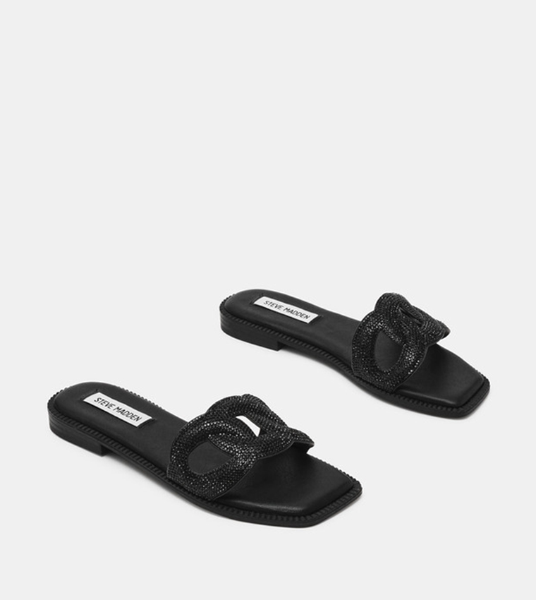 STASH-R Embellished Flat Sandals