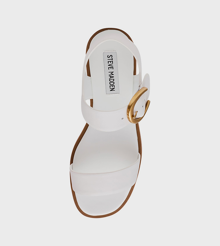 Steve Madden  Flat Sandals - White Flat Sandals
