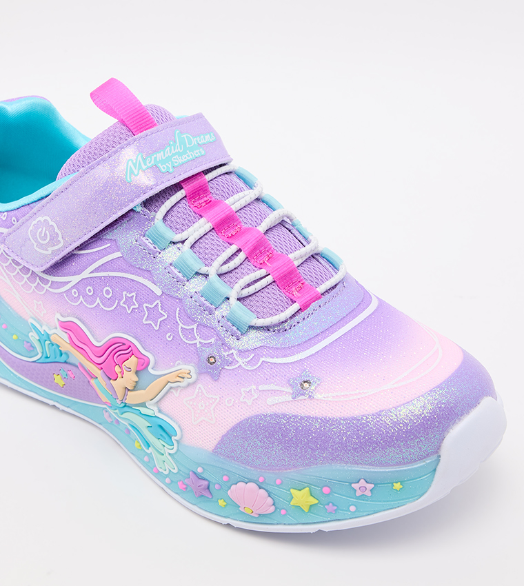 MERMAID DREAMS Velcro Closure Sneakers
