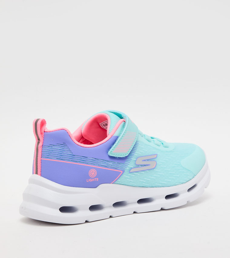 GLIDE-STEP LIGHTS Color Block Velcro Sneakers