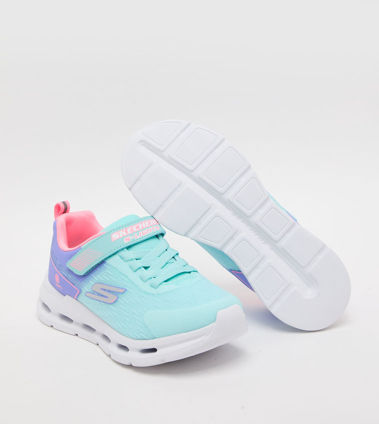 GLIDE-STEP LIGHTS Color Block Velcro Sneakers