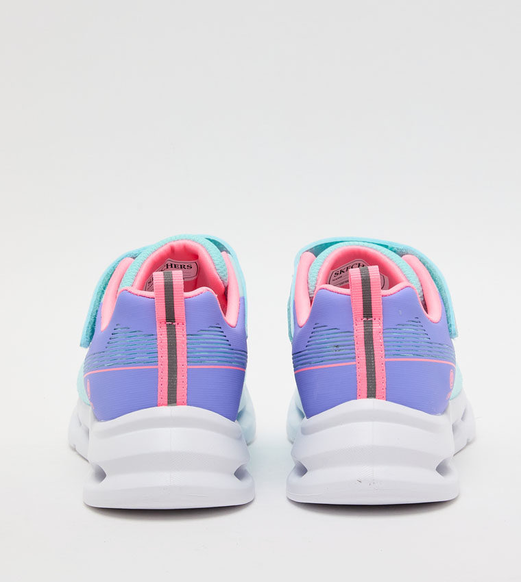 GLIDE-STEP LIGHTS Color Block Velcro Sneakers