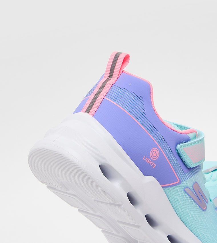 GLIDE-STEP LIGHTS Color Block Velcro Sneakers