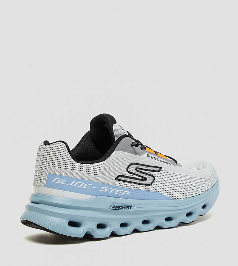 GO RUN GLIDE-STEP ARCH FIT Textured Lace-Up Shoes