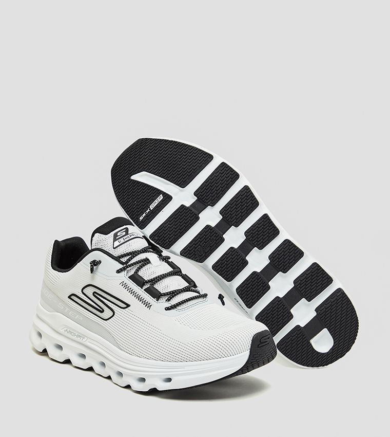 GO RUN GLIDE-STEP ARCH FIT Textured Lace-Up Shoes