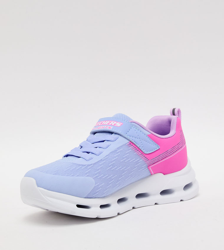 GLIDE-STEP LIGHTS Color Block Velcro Sneakers