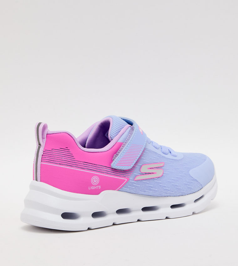 GLIDE-STEP LIGHTS Color Block Velcro Sneakers