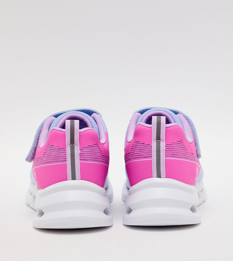 GLIDE-STEP LIGHTS Color Block Velcro Sneakers