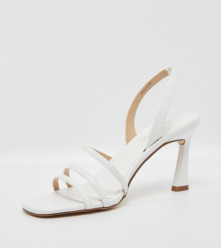 NELEN Strappy Structured Heel Sandals