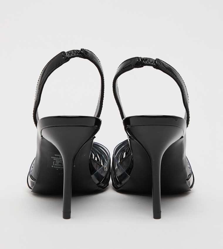 حذاء بيما بمقدمة مدببة وحزام خلفي