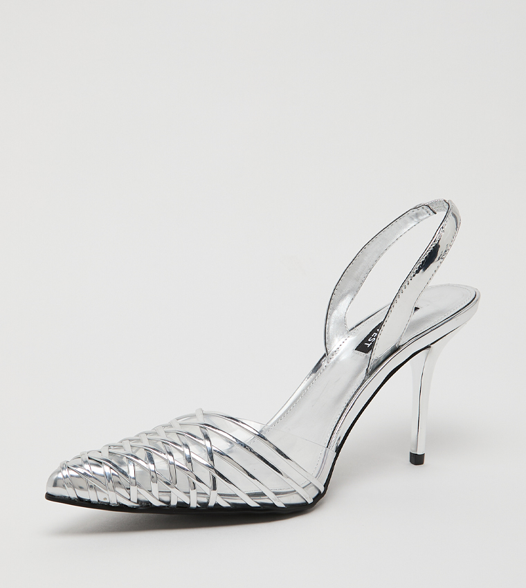 حذاء بيما بمقدمة مدببة وحزام خلفي