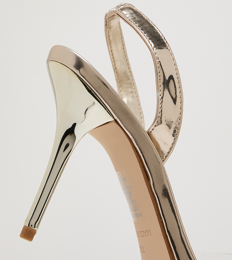 PEMMA Pointed Toe Slingback Mule Pumps