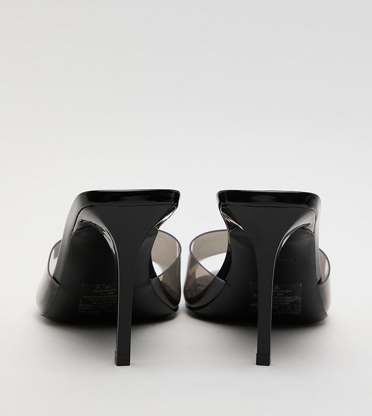 HATHER Solid Peep Toe Heeled Sandals