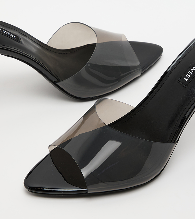 HATHER Solid Peep Toe Heeled Sandals