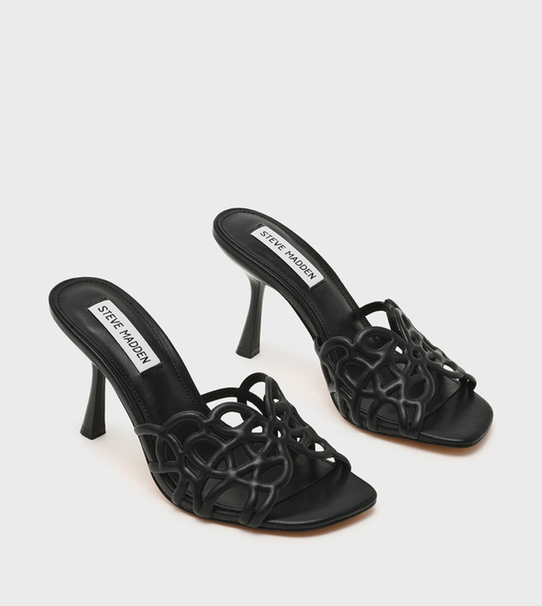 SEESAW Solid Open Toe Heeled Sandals