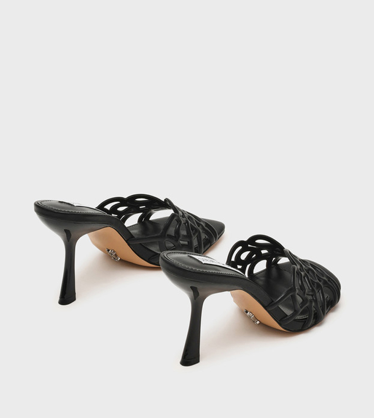 SEESAW Solid Open Toe Heeled Sandals