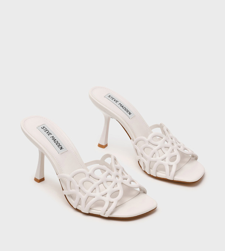SEESAW Solid Open Toe Heeled Sandals