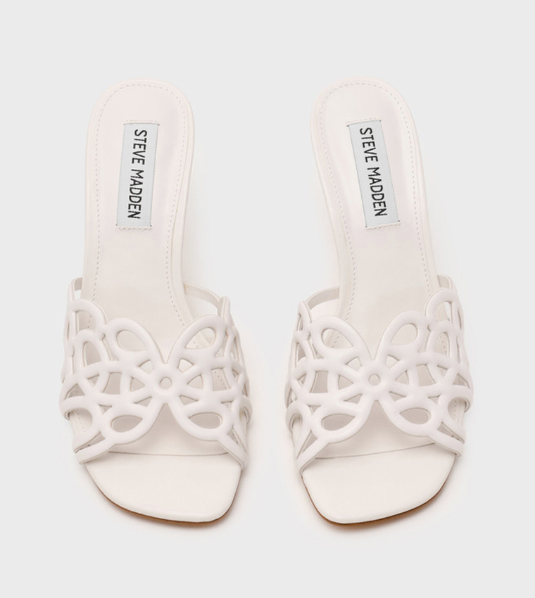 SEESAW Solid Open Toe Heeled Sandals