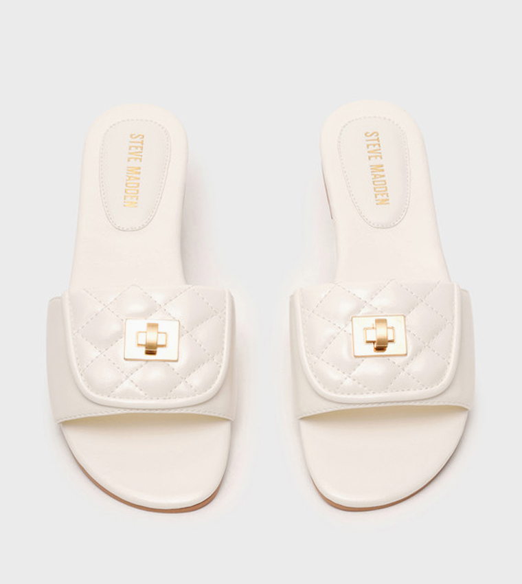Steve Madden  Flat Sandals - BONE Flat Sandals