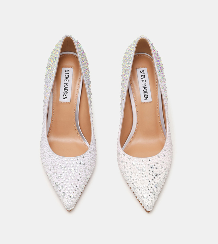 REFRAME Embellished Pointed Toe Pumps