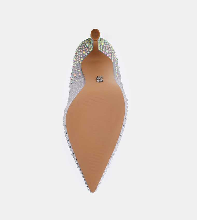 REFRAME Embellished Pointed Toe Pumps