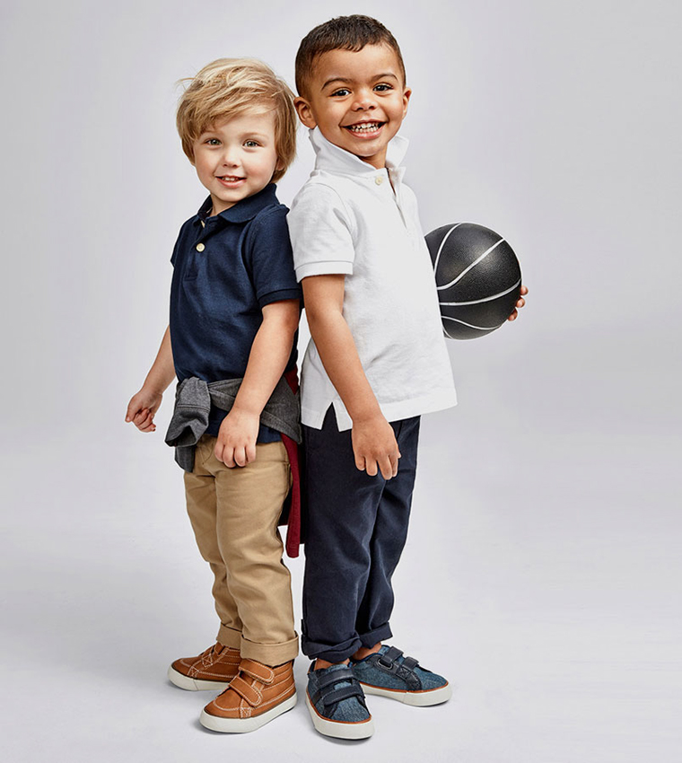 Boys Basic Pique Polo T-shirt Short Sleeves