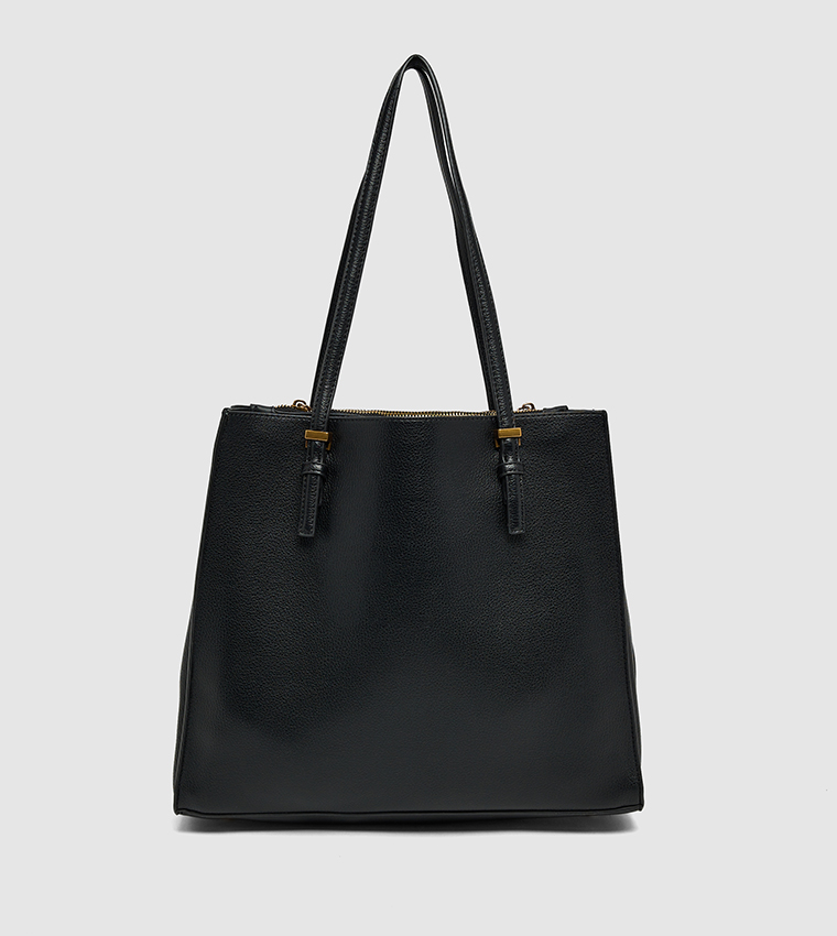 Textured PU Tote Bag