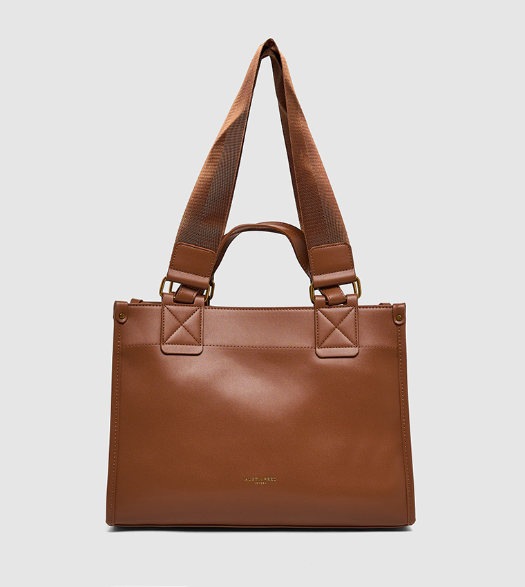 Textured Structured Mini Tote Bag