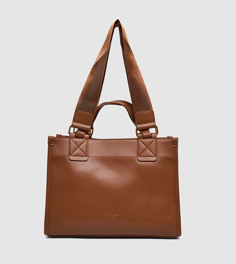 Textured Structured Mini Tote Bag