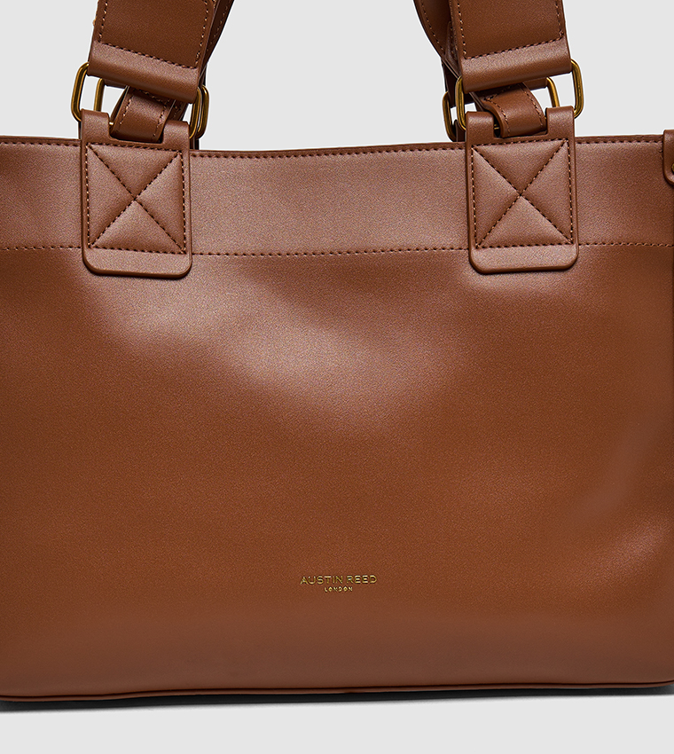 Textured Structured Mini Tote Bag