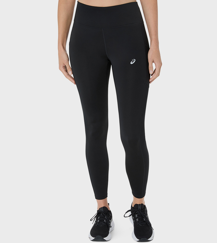 Logo Printed Elastic Waist Tights
