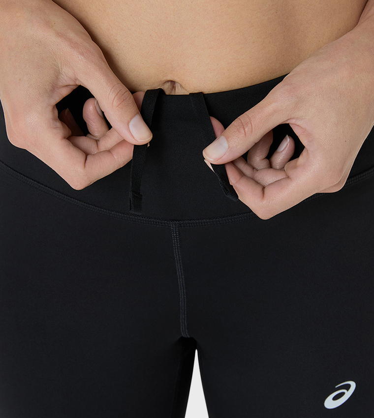 Logo Printed Elastic Waist Tights
