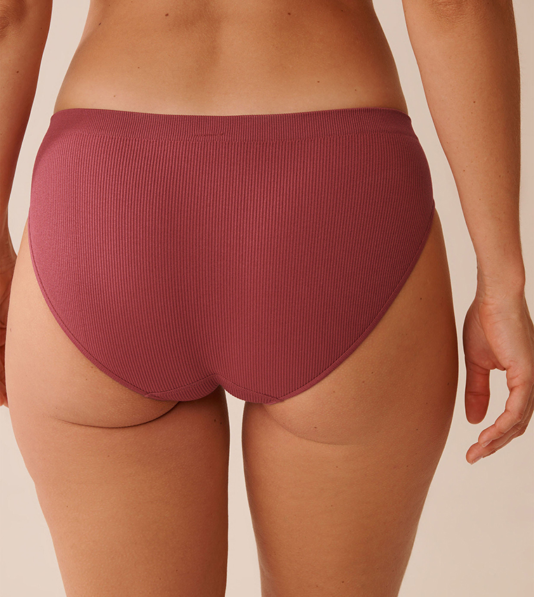 Seamless Fabric Ribbed Bikini Brief