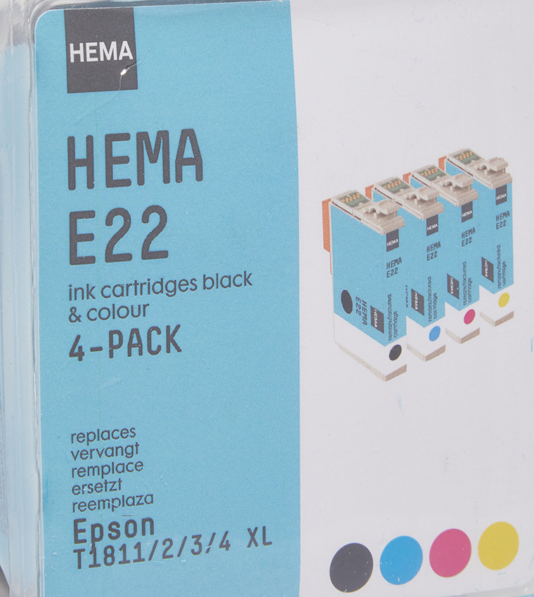 Pack Of 4 Ink Cartridges Printer Accessories