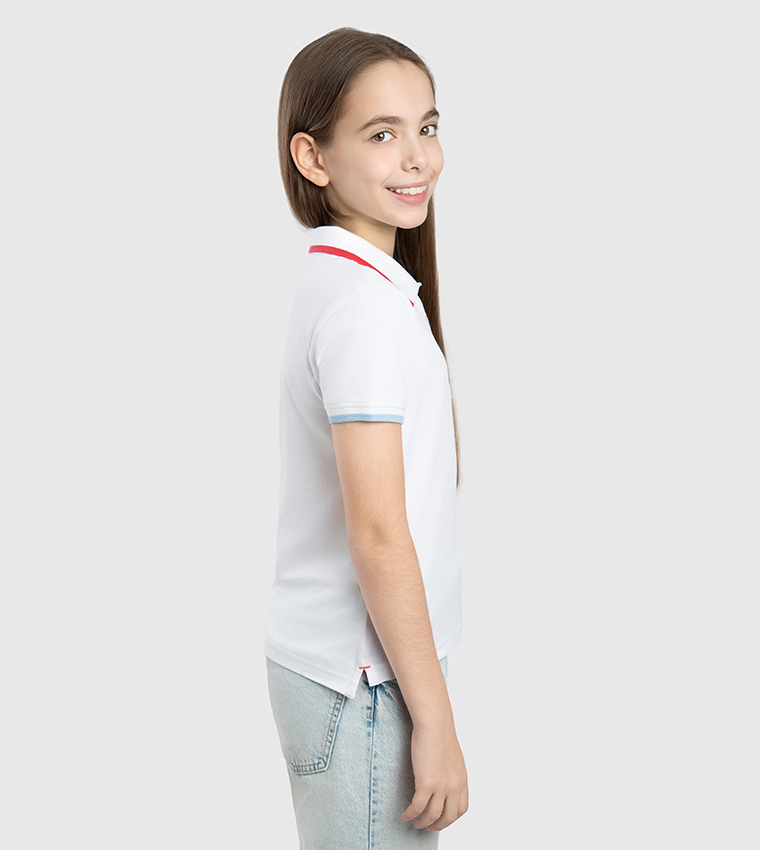 Logo Embroidered Short Sleeves Polo T-Shirt