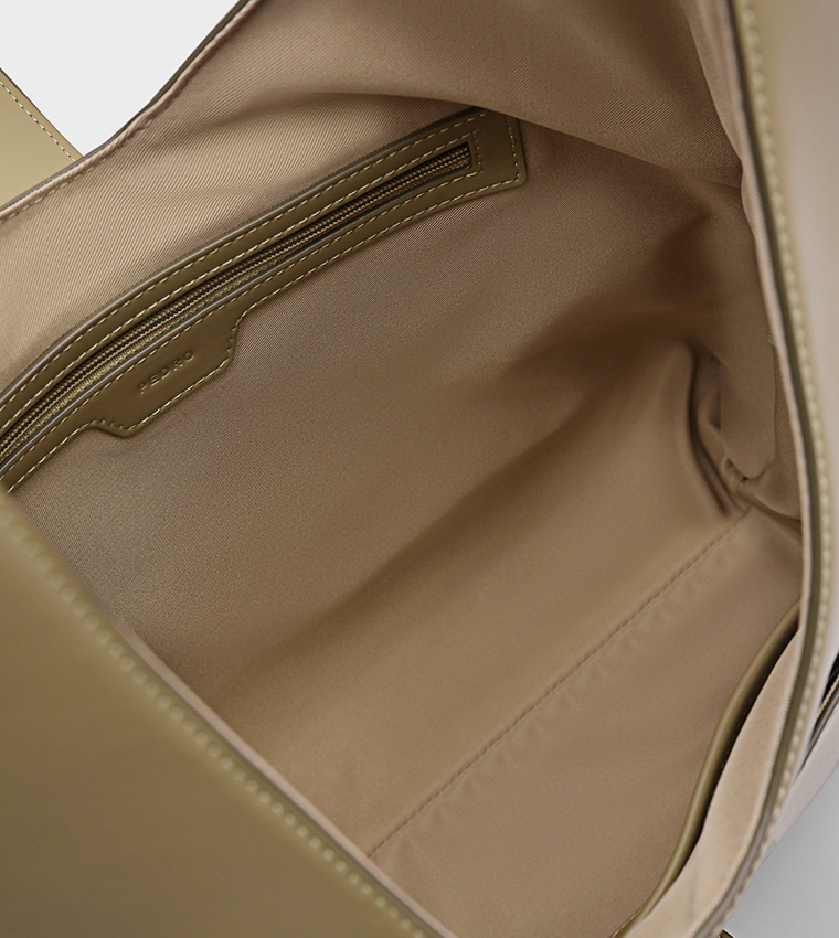 ICON Solid Buckle Detail Hobo Bag