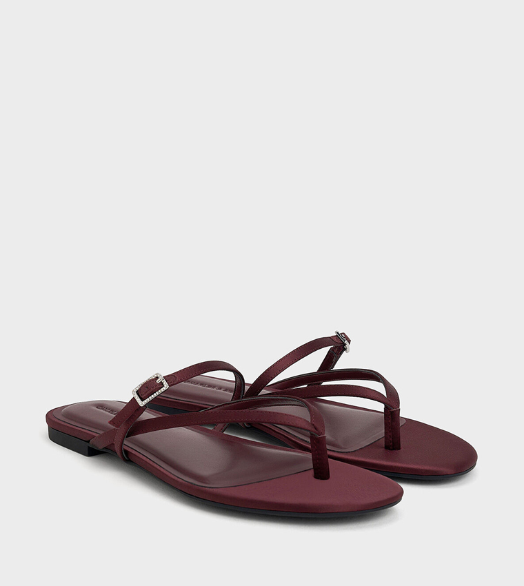 Buckle Detail Strappy Flat Sandals