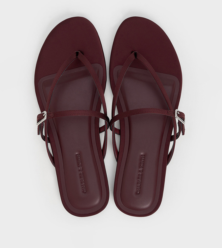 Buckle Detail Strappy Flat Sandals